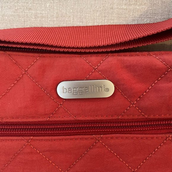 Baggallini Rfid Protection Orange Quilted Adjustable Strap Crossbody Shoulder ba - Picture 6 of 9